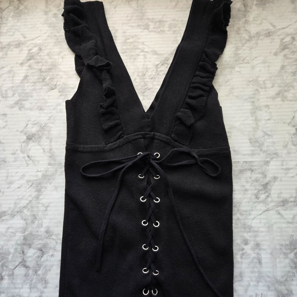 NWOT Express Tank Top Sweater with Ruffles Womens Sz: S